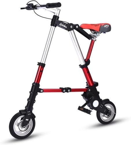 Kcolic Mini Bicicleta Urbana con Sistema Plegado Rápido, Ruedas Aluminio 8 Pulgadas, Mini Bicicleta Portátil Ultraligera para Adultos B,8in
