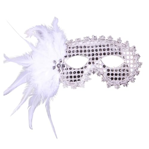 Generisch Disfraz de fiesta de disfraces, accesorio de disfraz elegante para Halloween o eventos temáticos (plateado, talla única)