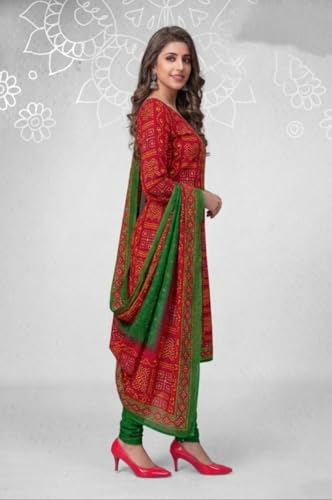 Image of Priyashi Women Unstiched Crepe dress materials | Crepe Salwar Suit for women with dupatta | suit material for women unstitched