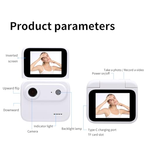 Fydun Action Camera with Flip Screen 1080P HD miniatura 2