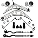 Chefull 8Pcs Front Suspension Kit Lower Control Arm Bushing Inner Outer Tie Rod Assembly Sway Bar Link Compatible with BMW E46 318i 320i 323Ci 328i 328Ci 323i 325i 325Ci 330i 330Ci RWD 1999-2006