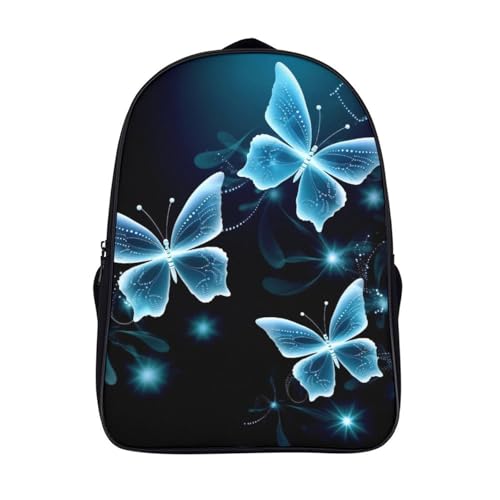 Mochila de viaje infantil con mariposas para excursiones escolares y días de lluvia
