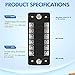 Nilight 6 Way Fuse Block with Negative Bus 12V Blade Fuse Holder ATC/ATO Standard Fuse Box Label Stickers Waterproof Cover Fuse Panel for Automotive Cars Trucks RVs Campers Vans, 2 Years Warranty