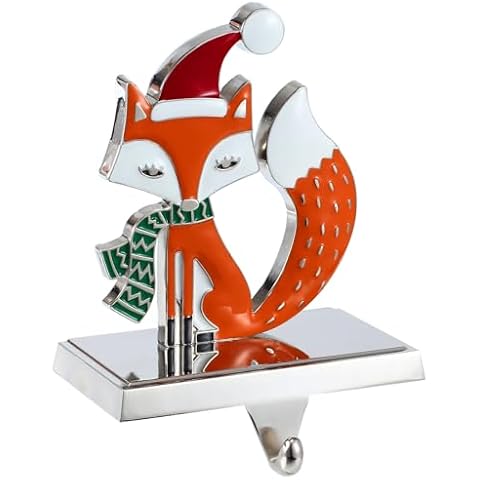 Luxury Metal Fox Christmas Stocking Hanger Cover
