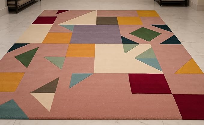 Image of Luxurious Tufted Woolen Carpet Collection Size 10 X 12 Feet (Color-Multi)