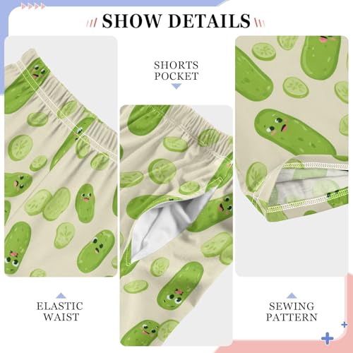 Pajama Bottoms, Kawaii Cucumber Pickles Pajamas Pant Sleep Long Pants Lounge Wear Sleepwear Pjs4