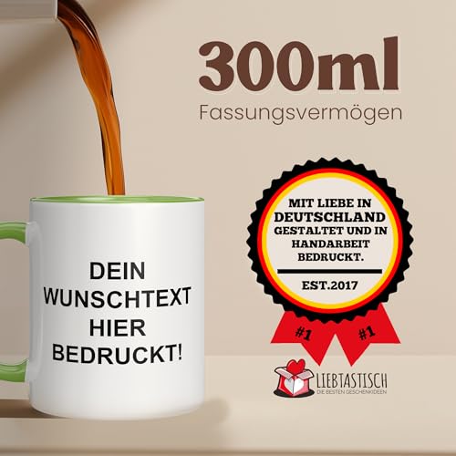 LIEBTASTISCH Personalisierte Tasse Mit Namen - Spülmaschinen- & Mikrowellengeeignet - In Deutschland Bedruckt - 330 ml - Beidseitig… – Ansicht 6