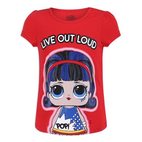 L.O.L. Surprise! Girls Short Sleeve Shirt 4 Pack for Little and Big Kids4