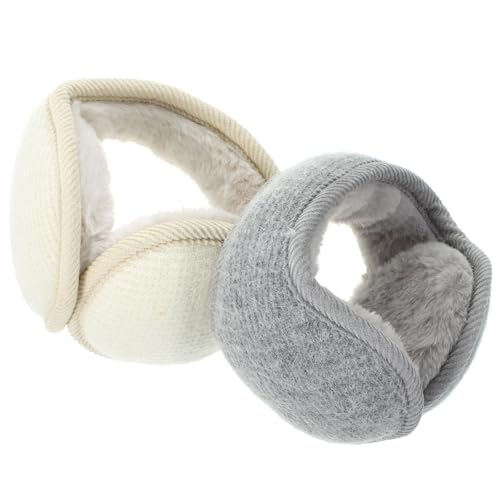 Orejeras de felpa Hohopeti para niña juego de 2 piezas para invierno