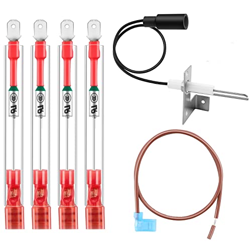 Hk Rv Water Heater Thermal Cutoff Kit Thermostat Assembly, Spark & Sensor Electrode 2-Prong Replacement Part Compatible With Atwood 93866 93868 #TOP14