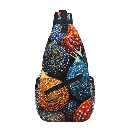 Sac de poitrine homme boule d'escargot pour téléphone et voyage