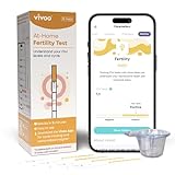 Vivoo Fertility Test – At-Home FSH Test to Monitor Ovarian Reserve, Scan & Track with Free Vivoo App, 10 Individually Wrapped FSH Tests + 10 Urine Collectors