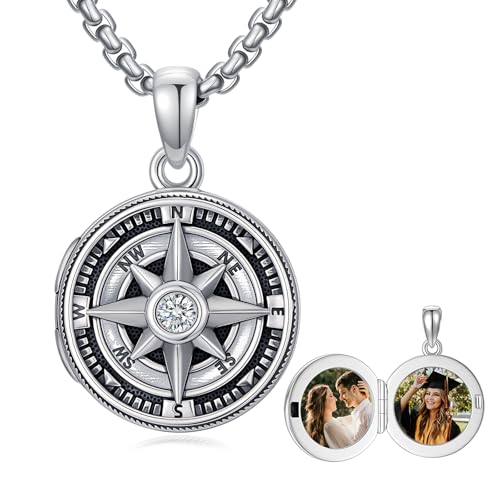 Chaîne boussole argent 925 homme un cadeau symbolique pour un proche