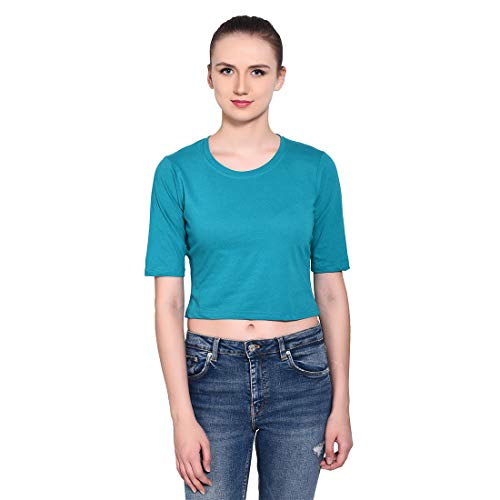 Image of Geum Women's Cotton Round Neck Half Sleeve Top
