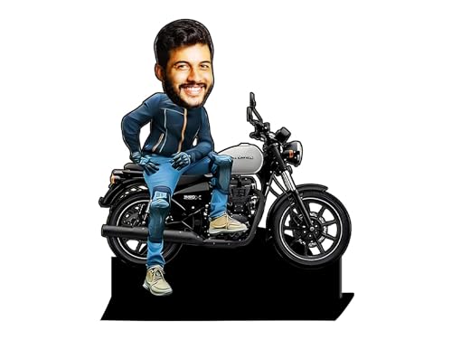 Image of Incredible Gifts Personalized 3D Bike Caricature Gift for Bike Lovers