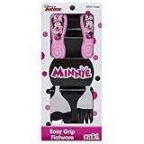 Zak Disney Junior Easy Grip Flatware - Minnie Mouse - Spoon and Fork