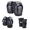 187 Killer Pads Six Pack Pad Set, Protective Gear for Elbows, Knees, and Wrists - Ideal for Skateboarding, Roller Skating, and Inline Skating