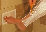 Soap/Foot Rest USA Made Ceramic Recessed Soap shower shelf Foot Rest Niche, Easy to Install, Easy to Clean, Sanitary, Will not Rust or Black Mold, Holds bar soap, Soap Holder