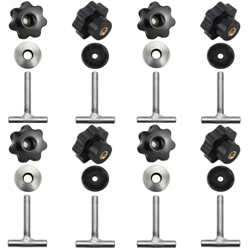 Twowinds - Tornillo Sujeción Carga 7h5883084c Compatible con VW T5 T6 Multivan Transporter California - 7h5883189e - Anclaje Riel Guía Interior - Tornillo Fijación Muebles, Frigo, Potty (Lote de 8)
