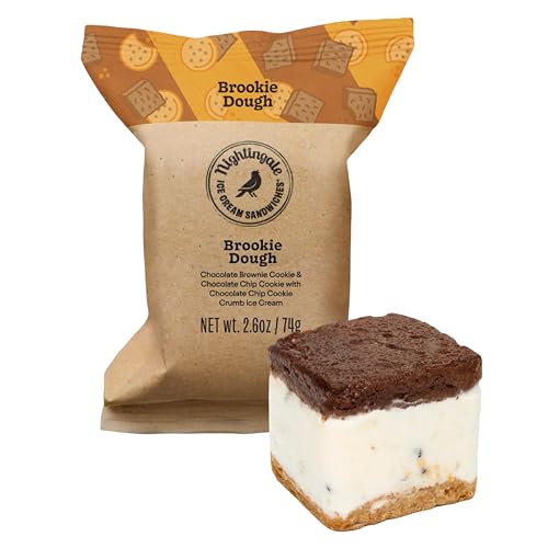 Nightingale Ice Cream Sandwiches Brookie Dough Ice Cream Sandwich 2.6 Ounce