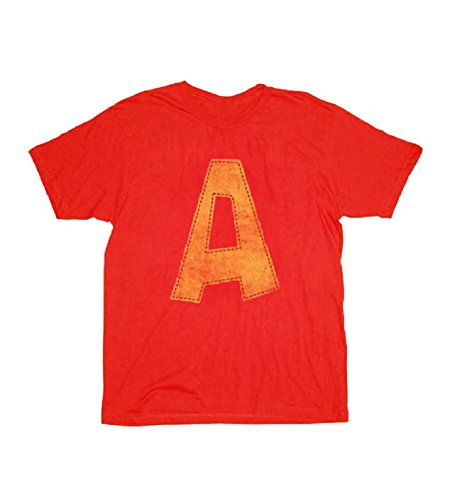 Alvin and the Chipmunks Alvin A Distressed Red Adult T-shirt