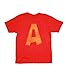 Alvin and the Chipmunks Alvin A Distressed Red Adult T-shirt