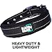 Black Rhino Dog Collars for Large Dogs - Adjustable Reflective Heavy Duty Dog Collar with Ultra-Soft Neoprene Padding - Weatherproof, Durable, and Comfortable - Ideal for Active Dogs - Black