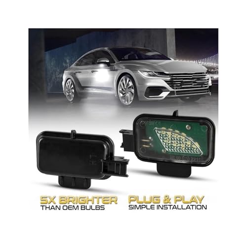Intermitentes dinámicos Passat B8 con luces de cortesía LED 6000K espejo 3