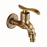 Le corps principal est en laiton coulé en une seule pièce, résistant à la corrosion, à la rouille et durable. Sortie de maille de robinet de vadrouille, pas d'éclaboussures.