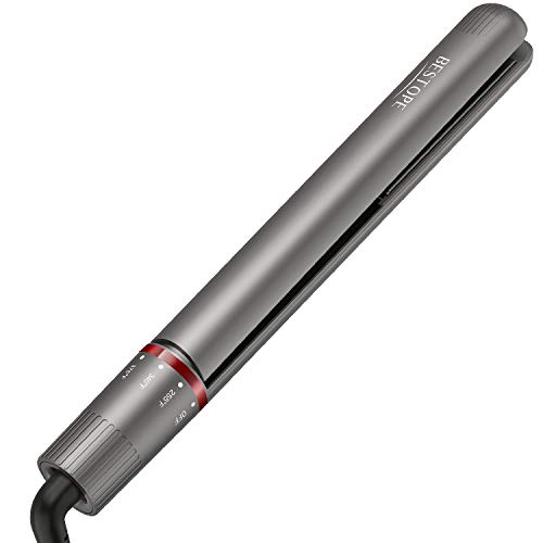 Curling iron BESTOPE 1 Inch flat iron 2 in 1 Round Curling wand Ceramic Tourmaline iron Great Hair Straightener Set