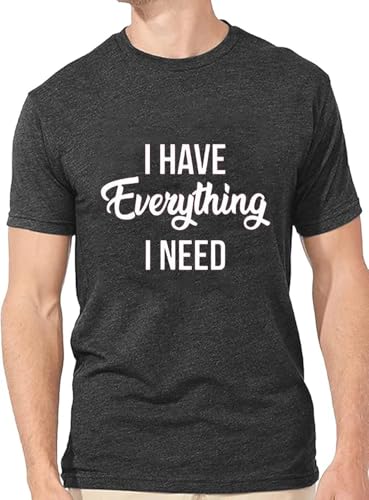I Have Everything I Need I am Everything Couples T-Shirt Cute Letter Print Graphic Matching Couple Shirts Tee Tops3