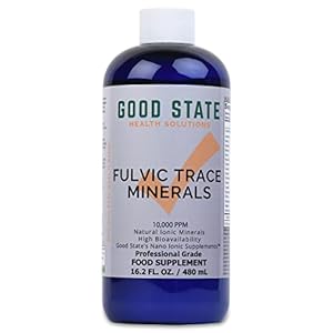 Good State | Ionic Trace Minerals w/Fulvic Acid | Great for Boosting Immune System | 96 Servings At 125 Mg | 16 Fl oz Bottle