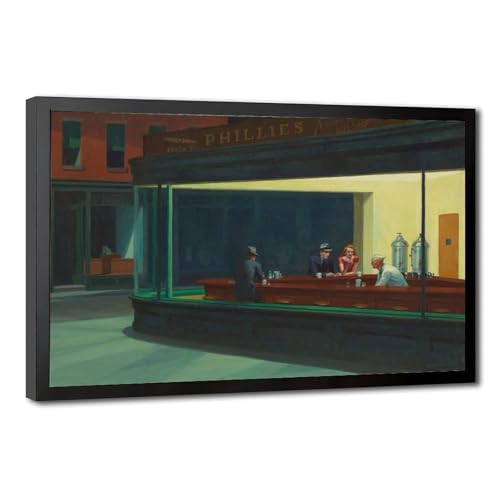 Nighthawks Edward Hopper poster en toile pour une ambiance bistrot vintage au salon