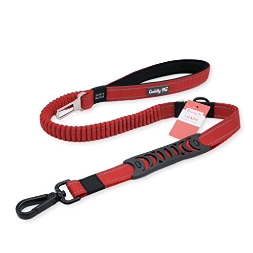 CUDDLY PET, Bungee Dog Leashes for Large Dogs, with Traffic Handle, Heavy Duty
