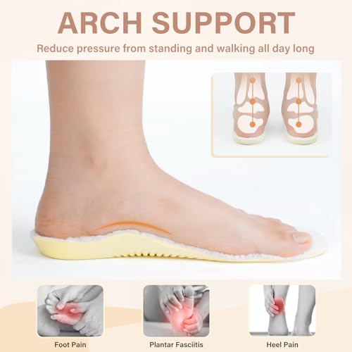 Plantillas de lana con soporte de arco para hombre y mujer miniatura 2