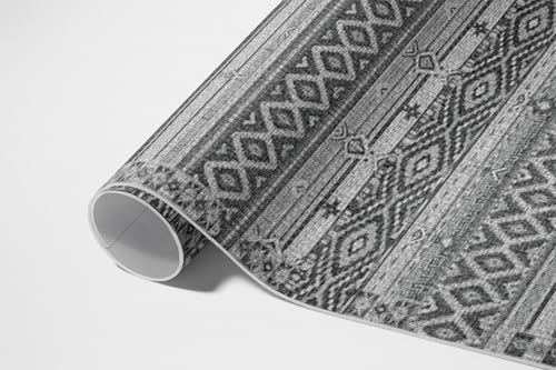Tapis en vinyle 150x225 cm géométrique pour salon - 6