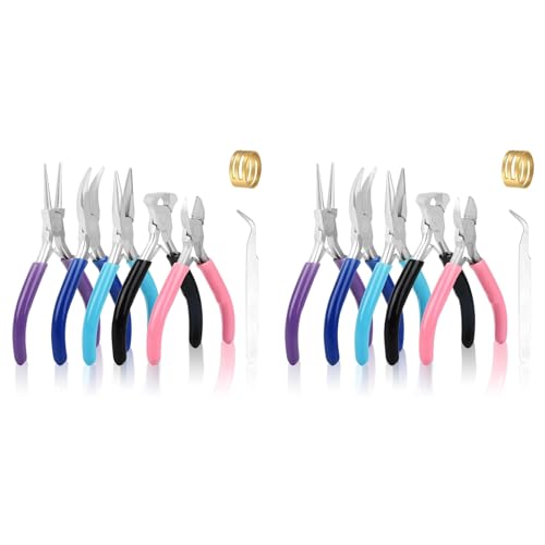 Alicates para joyería y manualidades pack de 10 herramientas de corte y flexión 2