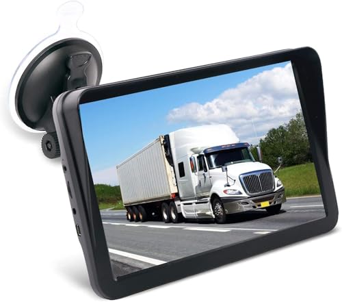 9 Inch GPS Sat Nav for Car, Truck & HGV with Sunshade, UK &...