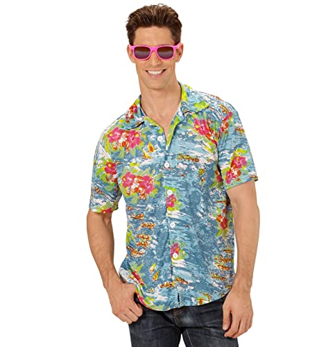 Chemise hawaïenne pour adultes WIDMANN MILANO Party Fashion à manches courtes