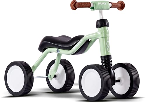 Puky Wutsch inkl Baumwoll-Tuch | Rutscherfahrzeug, Rutschauto ab 2 Jahr (ab 80 cm Körpergröße) | Ergonomischer Sitz | Puky Wutsch ab 1 Jahr | Stoßfeste Pulverlackierung | Leise Laufräder