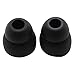 Poyatu 10pcs Double Flange Earbuds for Powerbeats 3 Powerbeats3 Wireless Headphones Replacement Silicone Eartips Ear Buds Black