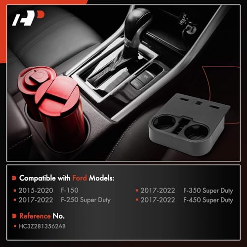 Portavasos consola central A-Premium para Ford F150 y Super Duty miniatura 2