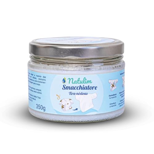Natulim - Smacchiatore (350 grammi) - Efficace contro tutti i tipi di macchie, Ecologico, Rifiuti Zero, Vegan e Cruelty Free - Vestiti puliti e morbidi senza sporcare il Pianeta - Made in EU