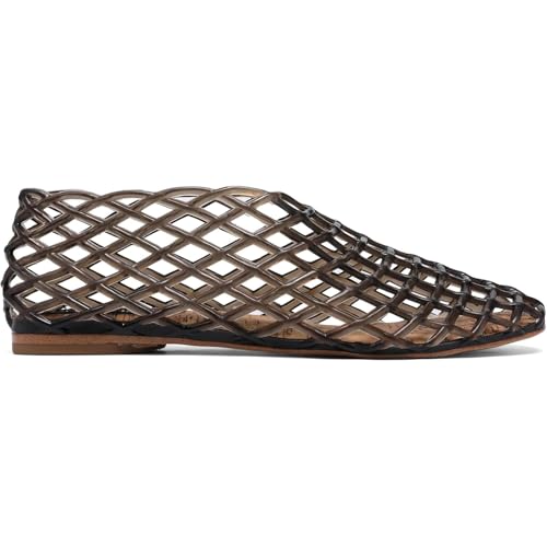 Jelly Mesh Ballet Flats for Women Clear Hollow Jellies Flat Sandals Slip On Summer Comfortable Casual Beach Jellies Shoes