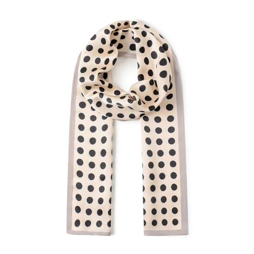 100% Mulberry Silk Scarf for Women - Long 59"*6.3" Shawl, Elegant Head & Neck Wrap Scarf with Gift Packed4