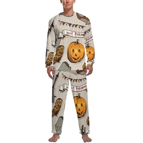 Pijama homme Halloween pour des soirées d'automne confortables en vêtements de nuit