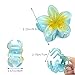 7 Pcs Hawaiian Claw Clips for Thick Hair,Flower Hair Clips Large Plumeria Clips Hibiscus Hair Clip Hair Accessories for Women