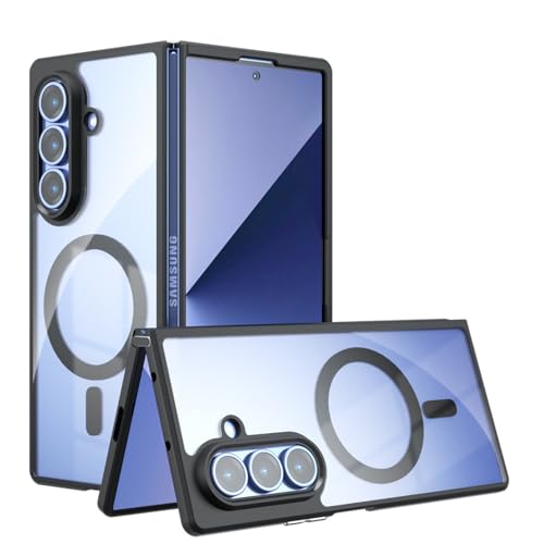 For Galaxy Z Fold 7 �p �P�[�X MagSafe�Ή� �܂肽���� ������ ���^ TPU&PC�f�� �ϏՌ��o���p�[ Galaxy Z�t�H�[���h7 �ی�P�[�X �}�O�Z�[�t�Ή� �X�}�z�P�[�X �M�����N�V�[ Z fold 7 �J�o�[ ���킢�� ��