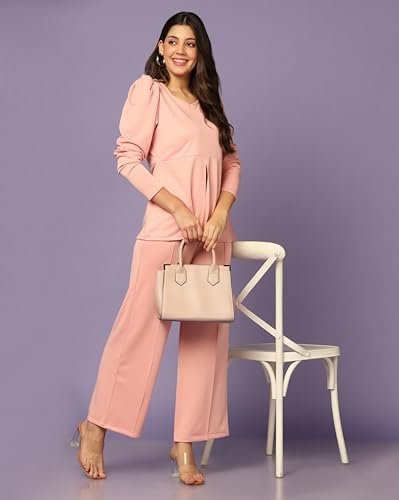 Image of DHRUVI Trendz Co ord Set for Women Stylish | Dress for Woman | Trendy Summer Casual Travel Outfit | A Line Dresses for Women | Western Stylish Midi Party Dress Outfits
