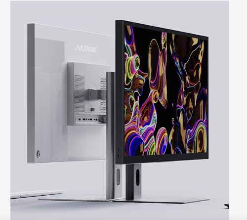 Image of ALOGIC Aspekt 32 inch 4K UHD USB-C Docking Monitor, IPS Matte Display- Variation (Silver)